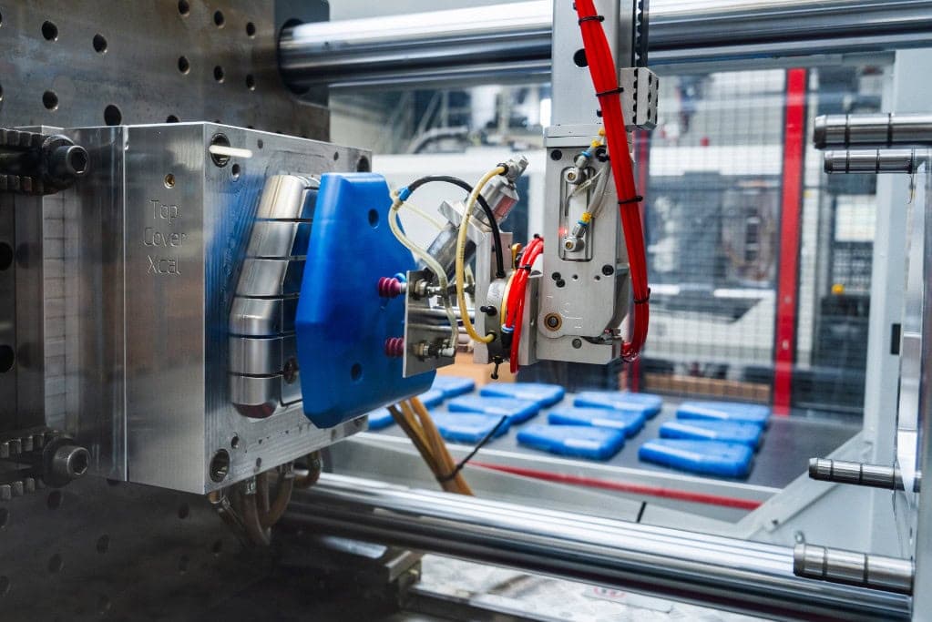 Spuitgietmachine in bedrijf